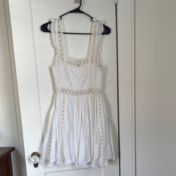 XS Free People Boho White Lace Dress - Picture 2 of 5